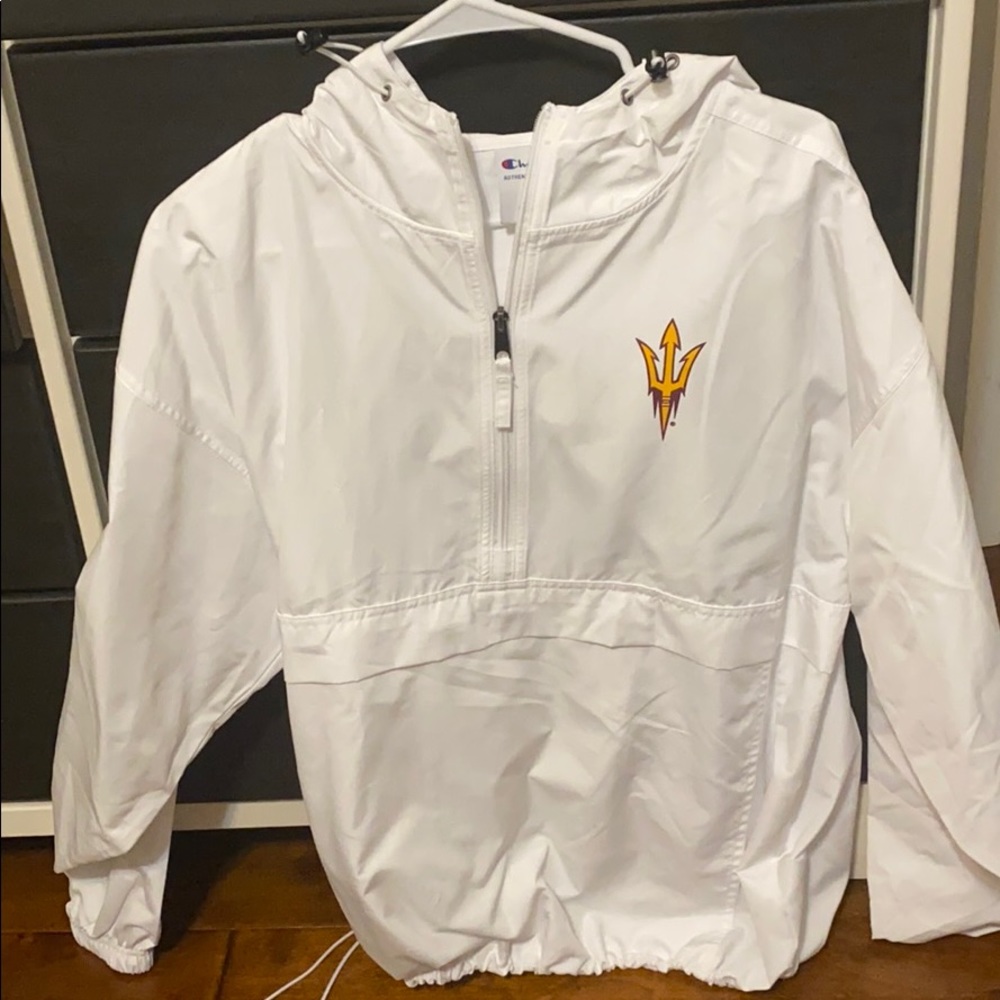 ASU White Champion Jacket
